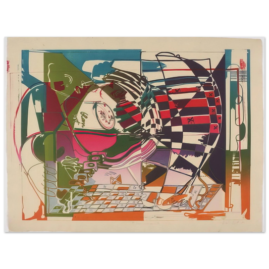 Dieter Roth - Double Somersault - 1972  75x100 cm / 30x40inches Fine Art Poster