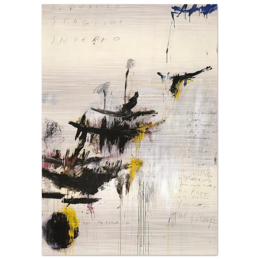 Quattro stagioni I. Inverno - Cy Twombly Brushed Aluminum Print - 70x100 cm / 28x40 inches | Cy Twombly Aluminum Print | Cy Twombly Prints