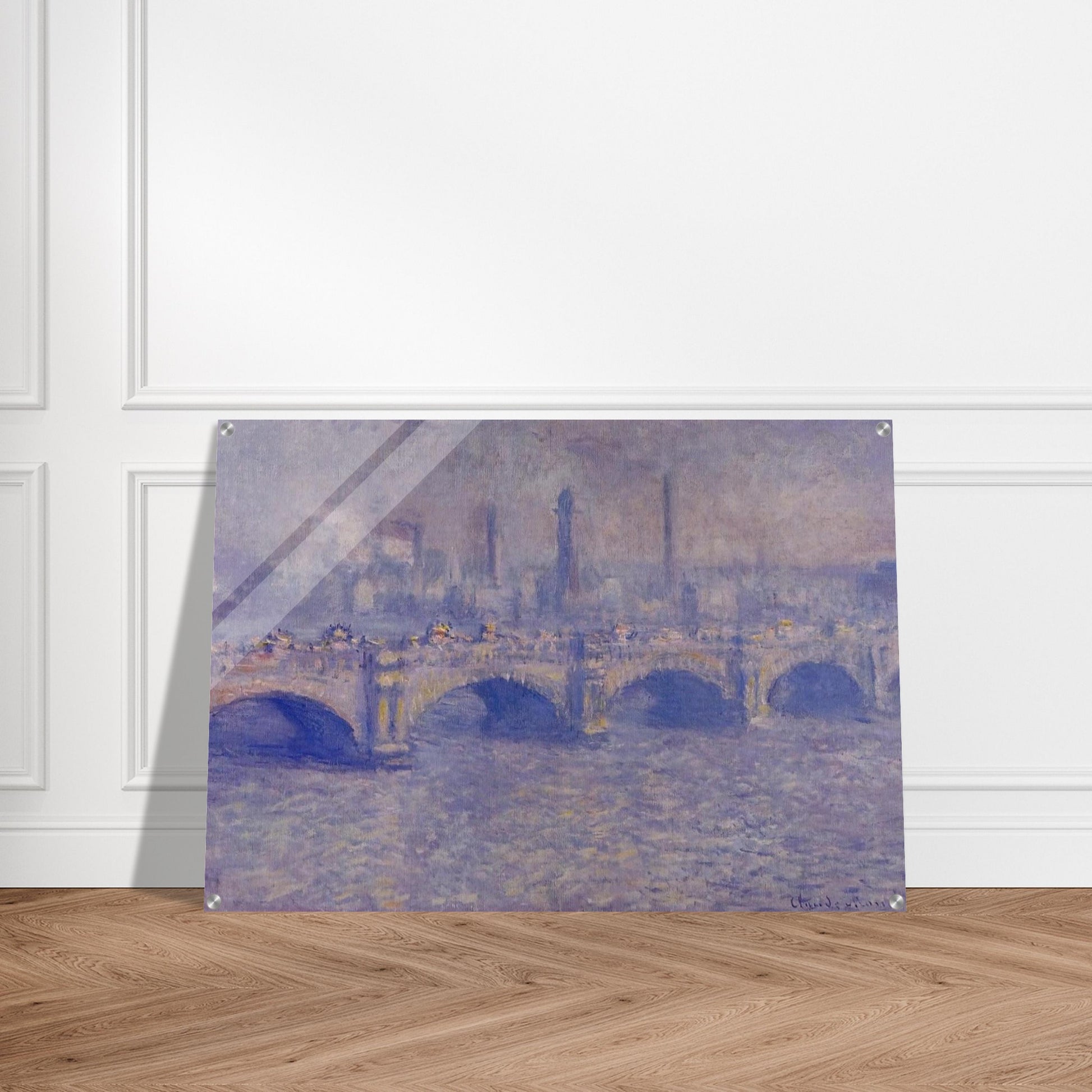 Waterloo Bridge, Sunlight Effect - claude monet Acrylic Print - 70x100 cm / 28x40″ inches