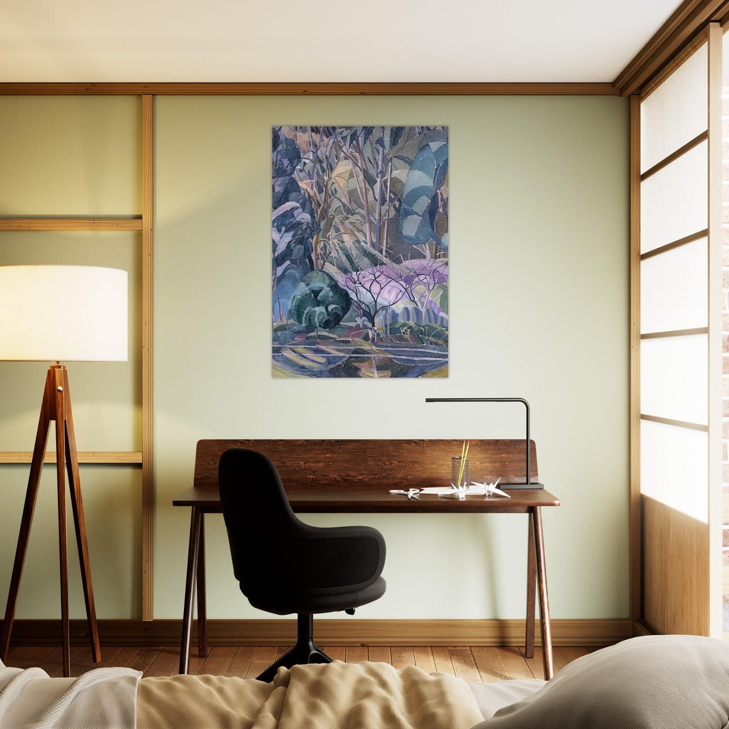 Trees - 1927 - Grace Cossington Smith Brushed Aluminum Print - 70x100 cm / 28x40 inches | Grace Cossington Smith Aluminum Print | Grace Cossington Smith Prints
