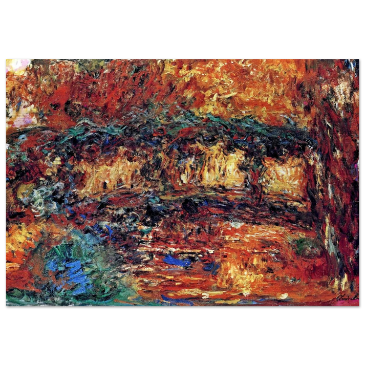 The Japanese Bridge 7 - claude monet Brushed Aluminum Print - 70x100 cm / 28x40 inches | claude monet Aluminum Print | claude monet Prints
