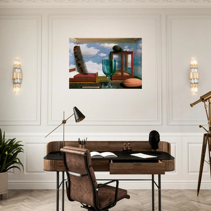 PERSONAL VALUES 1952 - Rene Magritte Brushed Aluminum Print - 70x100 cm / 28x40 inches | Rene Magritte Aluminum Print | Rene Magritte Prints