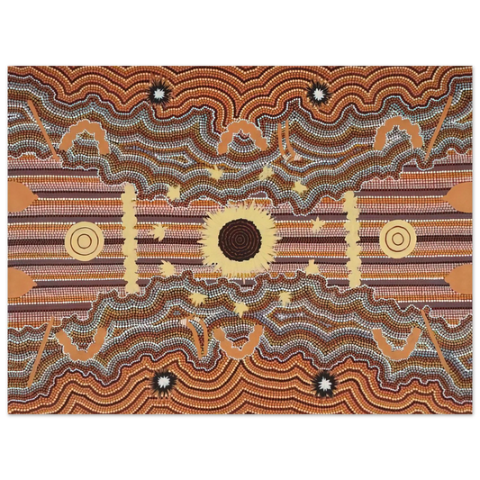 Clifford Possum Tjapaltjarri - Untitled - 1990  75x100 cm / 30x40inches Fine Art Poster