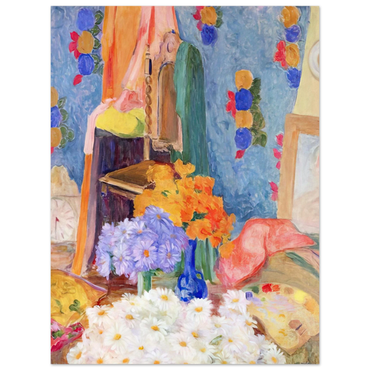 Tarsila do Amaral - Mario De Andrade's Daisies  75x100 cm / 30x40inches Fine Art Poster