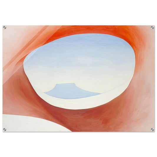 Pedernal - From the Ranch I - Georgia O'Keeffe Acrylic Print - 70x100 cm / 28x40″ inches | Georgia O'Keeffe Wall Art | Georgia O'Keeffe Prints