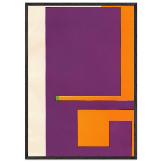 Untitled - 1957 N3 - Bruno Munari 70x100 cm / 28x40 inches Framed Art Print – Black Wooden Frame
