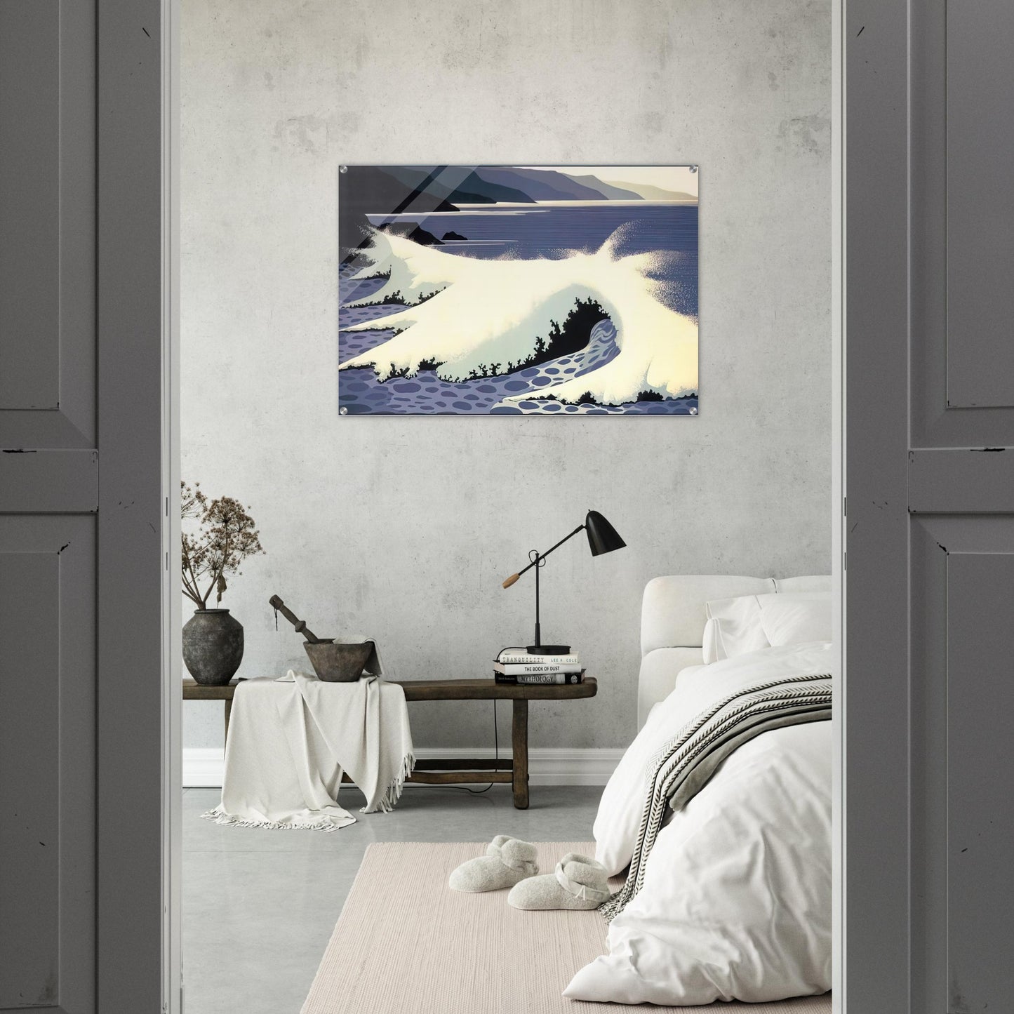 The White Wave - Eyvind Earle Acrylic Print - 70x100 cm / 28x40″ inches