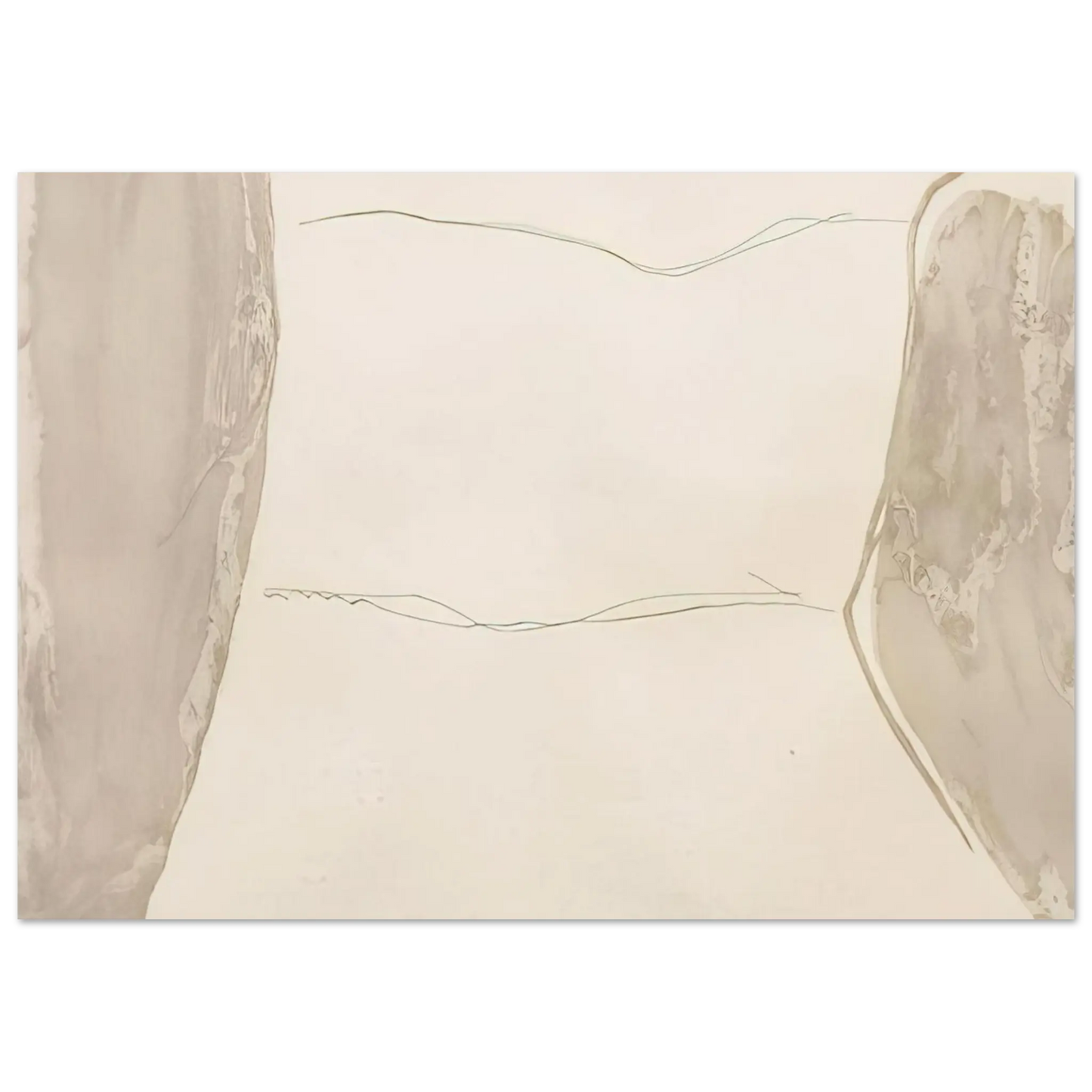 Helen Frankenthaler - Ponti - 1973 Wall art - 20x25 cm / 8x10 Inches - Premium Wooden Framed Poster With Fine Art Paper - Wood frame