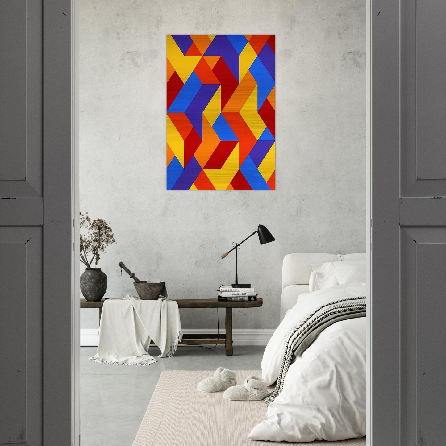 #3 - 1969 - Karl Benjamin Brushed Aluminum Print - 70x100 cm / 28x40 inches | Karl Benjamin Aluminum Print | Karl Benjamin Prints