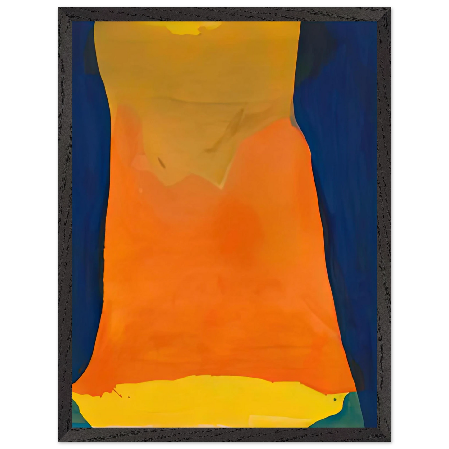 Helen Frankenthaler - Orange Mood, 1963-64- Wall Art - 30x40 cm / 12x16 inches - Fine Art Poster-canvas - -