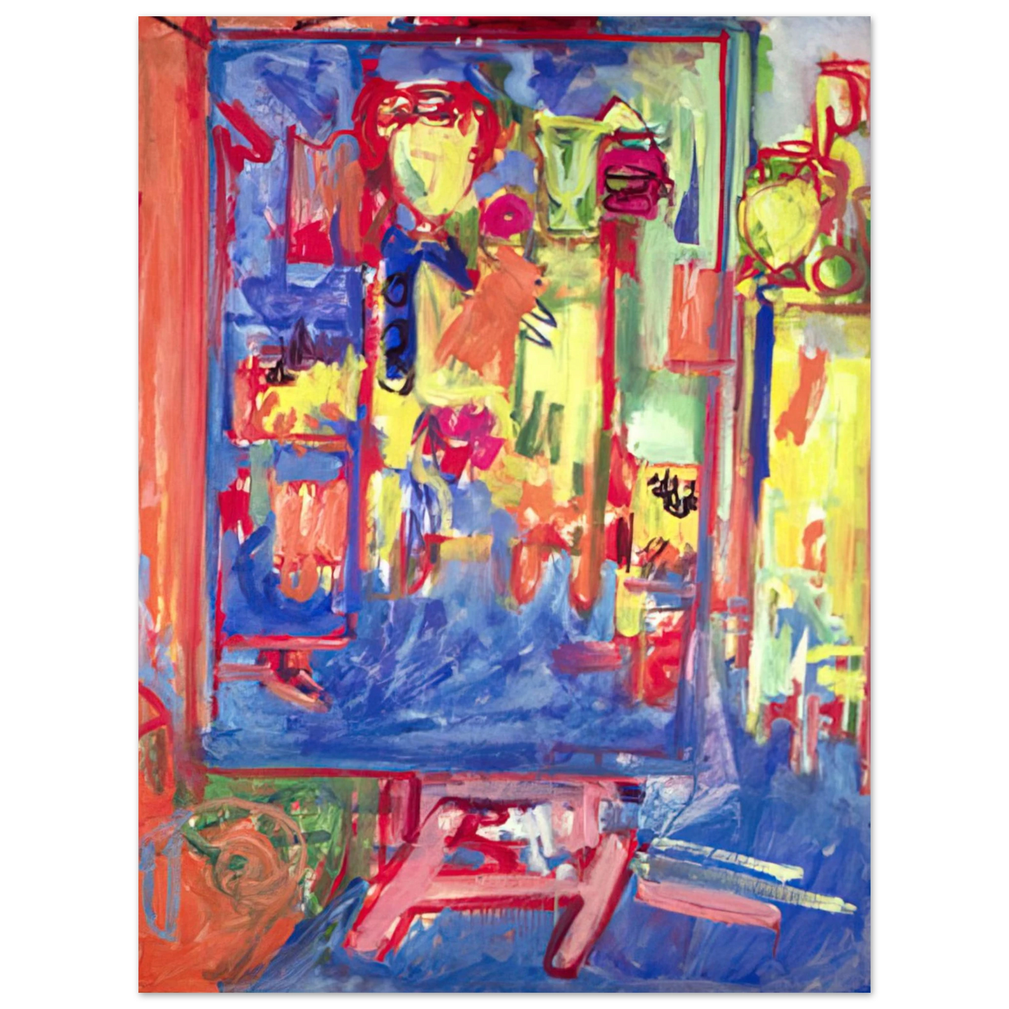 Hans Hofmann - Interior Composition  75x100 cm / 30x40inches Fine Art Poster