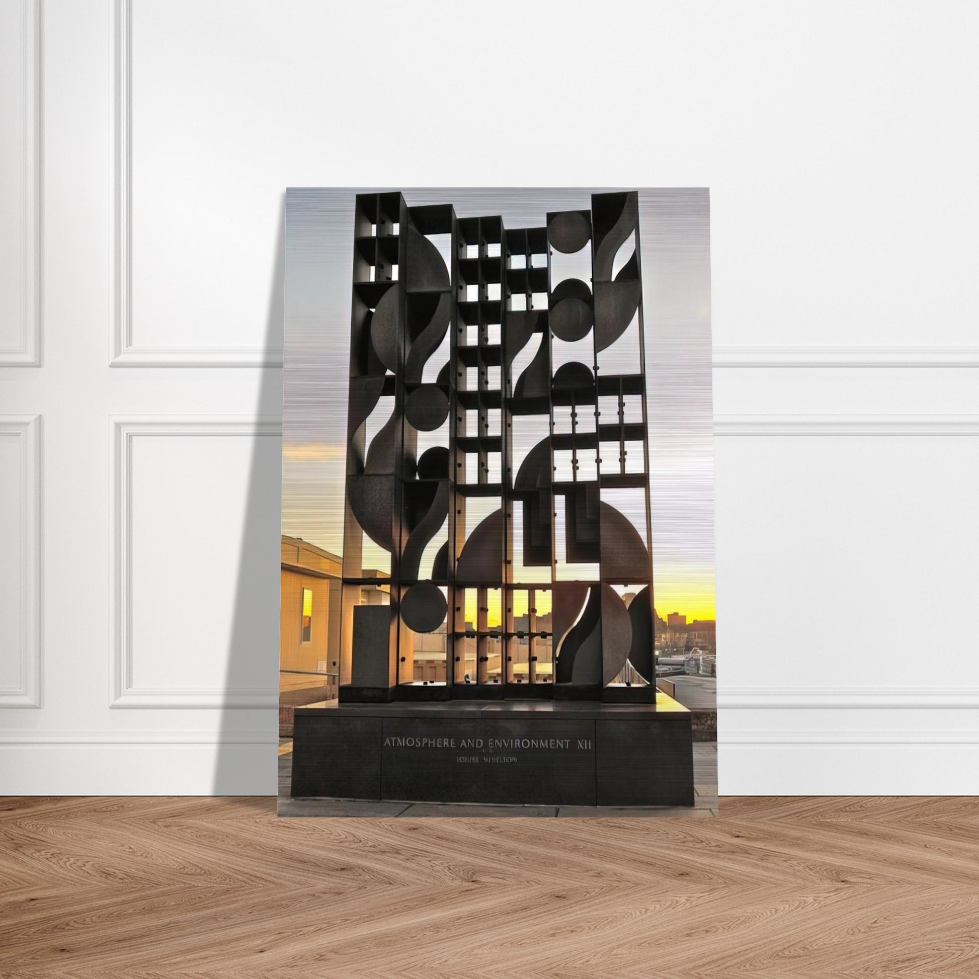 ATMOSHERE AND ENVIRONMENT XII 1970 - Louise Nevelson Brushed Aluminum Print - 70x100 cm / 28x40 inches | Louise Nevelson Aluminum Print | Louise Nevelson Prints