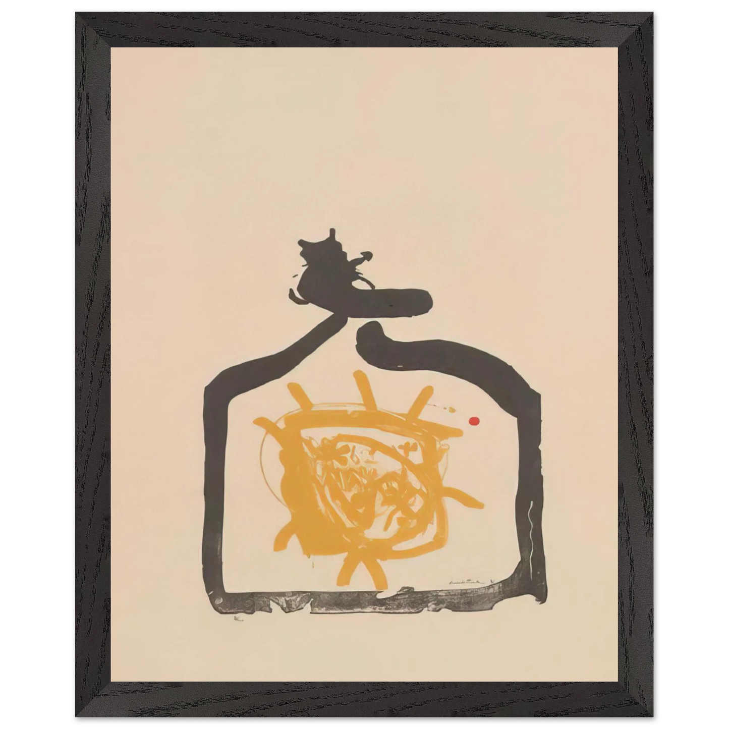 Helen Frankenthaler - May 26th Backwards - 1961 Wall art - 15x20 cm / 6x8 inches - Premium Wooden Framed Poster With Fine Art Paper-canvas - Wood frame