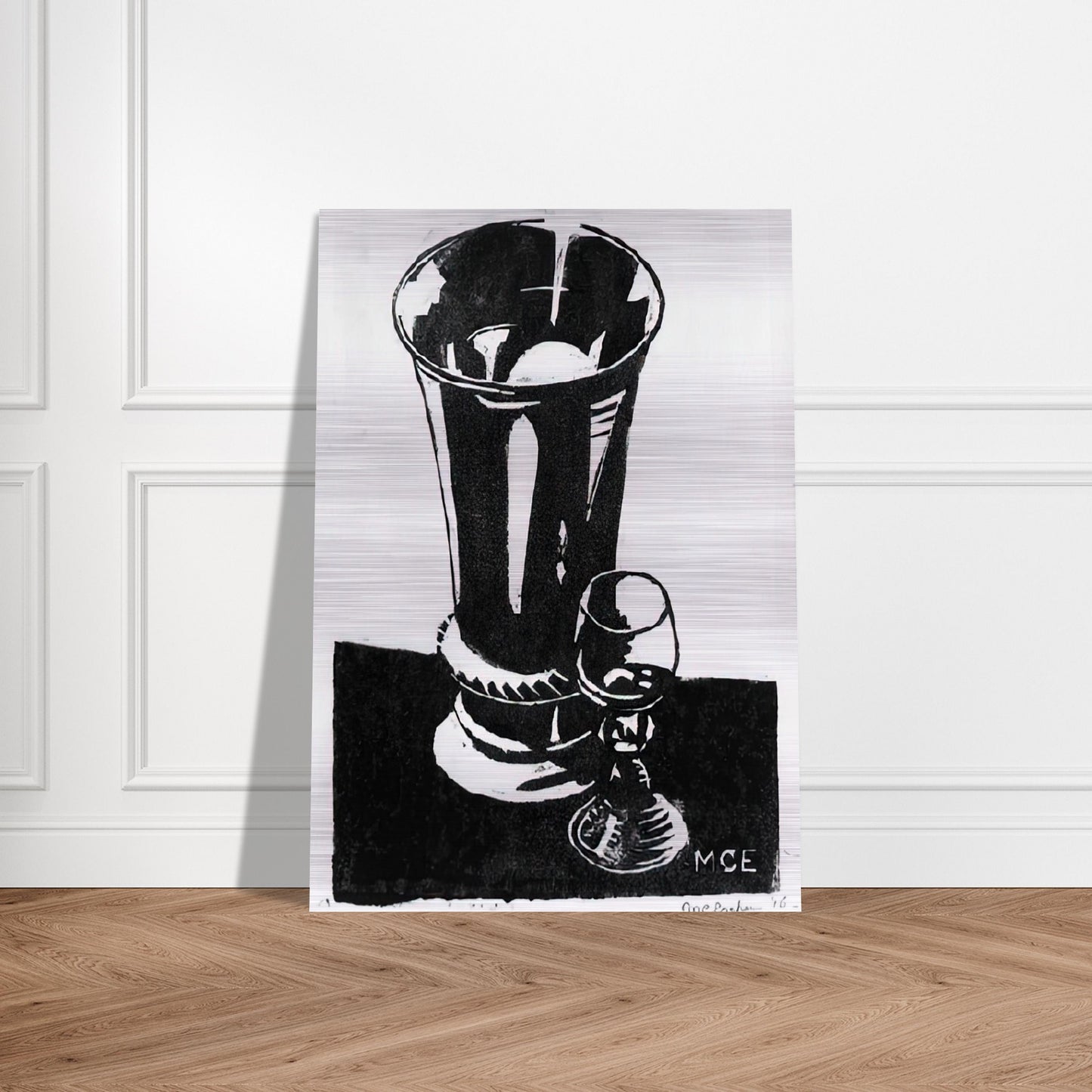 STILL LIFE 1917 - MC Escher Brushed Aluminum Print - 70x100 cm / 28x40 inches | MC Escher Aluminum Print | MC Escher Prints
