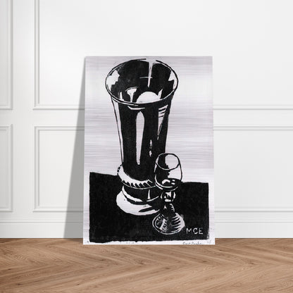 STILL LIFE 1917 - MC Escher Brushed Aluminum Print - 70x100 cm / 28x40 inches | MC Escher Aluminum Print | MC Escher Prints