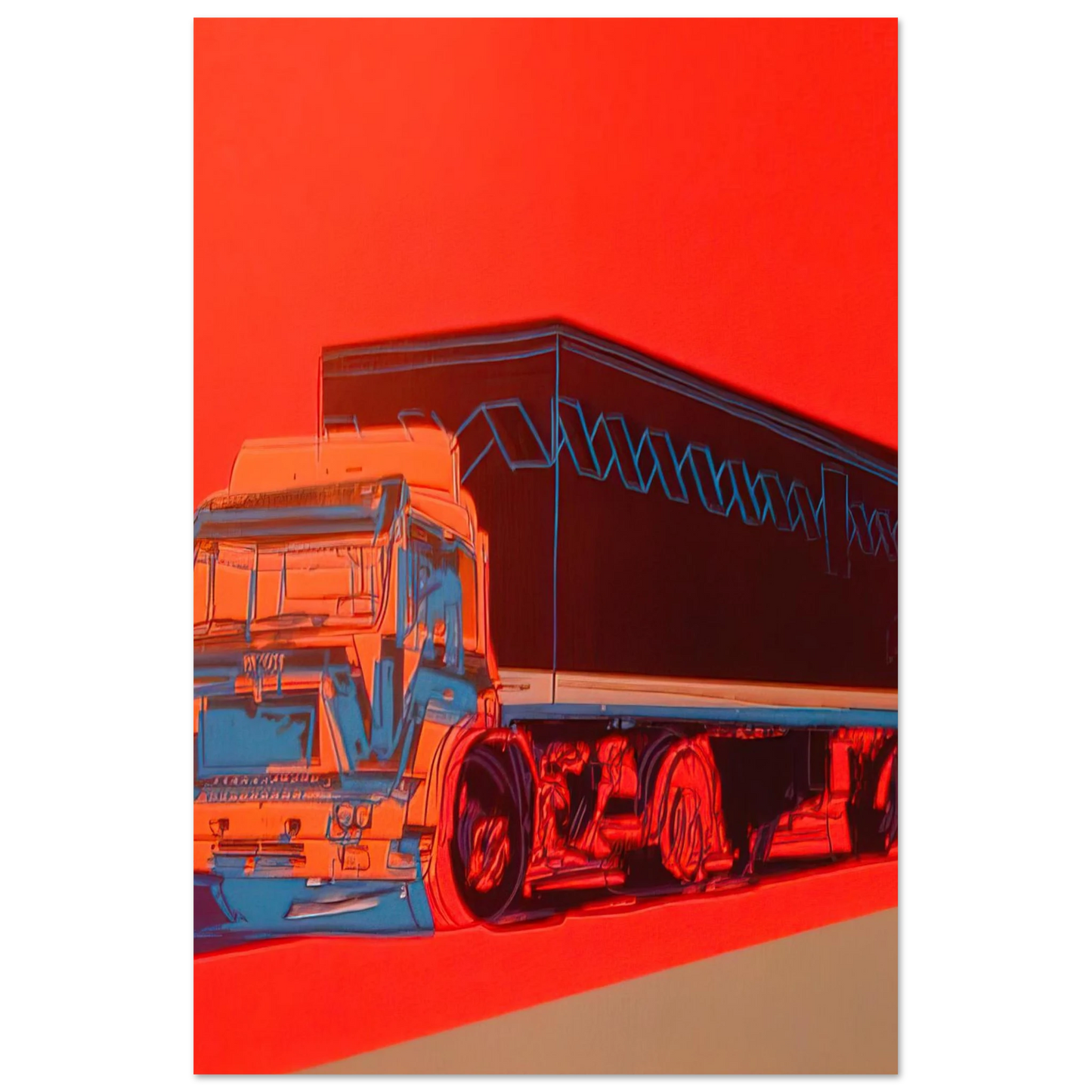 Andy Warhol - Truck Announcement Fine Art Poster