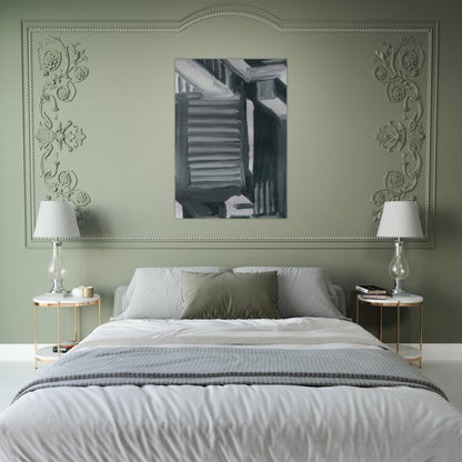 TOWNSCAPE 1968 2 - Gerhard Richter Brushed Aluminum Print - 70x100 cm / 28x40 inches | Gerhard Richter Aluminum Print | Gerhard Richter Prints