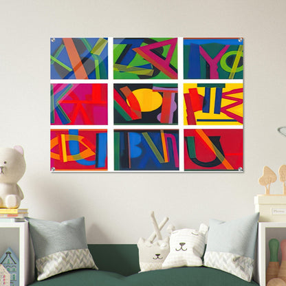 Untitled - Lettrism - Joao Vieira Acrylic Print - 70x100 cm / 28x40″ inches