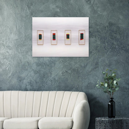 OHNE TITEL F R THORDES 1976 - BLINKY PALERMO Brushed Aluminum Print - 70x100 cm / 28x40 inches | BLINKY PALERMO Aluminum Print | BLINKY PALERMO Prints