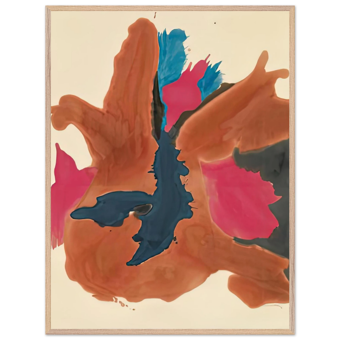 Helen Frankenthaler - Pink Lady, 1963- Wall Art - 30x40 cm / 12x16 inches - Fine Art Poster-canvas - -