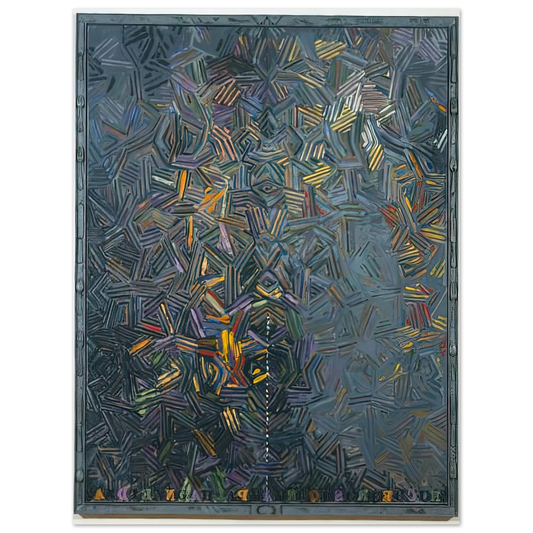 Jasper Johns - DANCERS ON A PLANE 1981  75x100 cm / 30x40inches Fine Art Poster