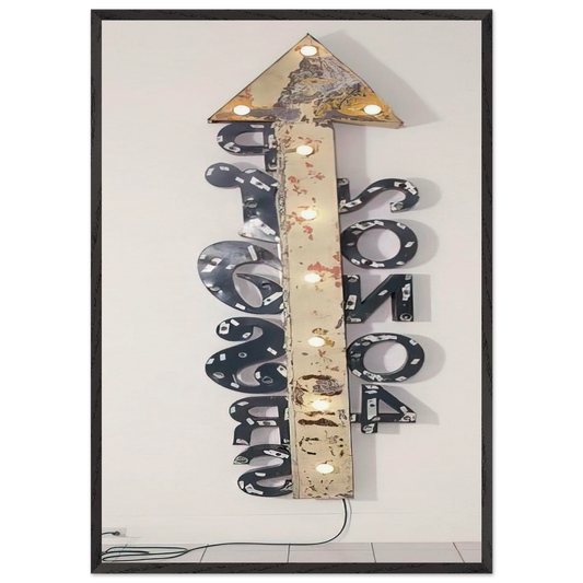 SOARING DRIBBLE GLUT 1992 - Robert Rauschenberg 70x100 cm / 28x40 inches Framed Art Print – Black Wooden Frame