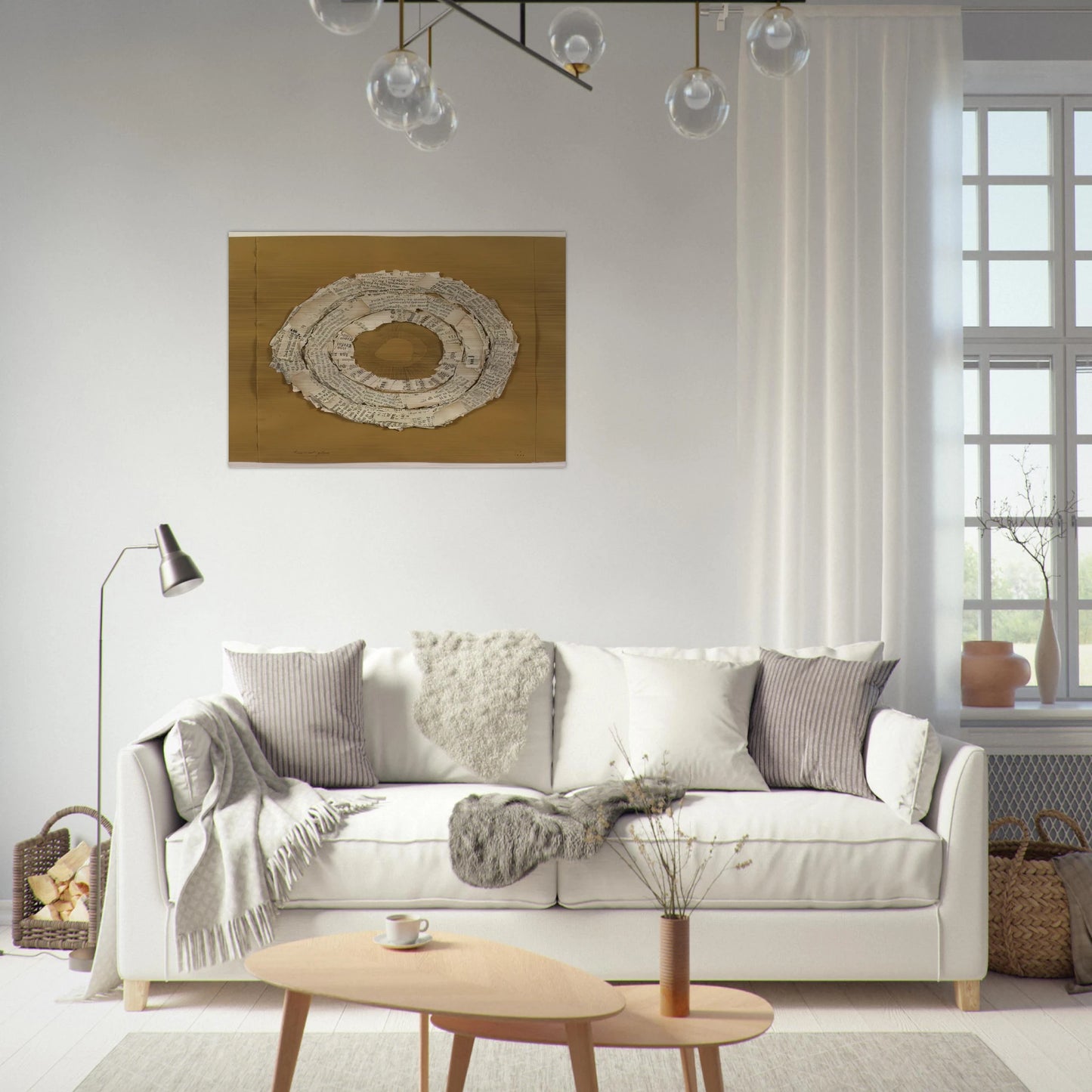 FRUITFUL PLACE 1966 - Lenore Tawney Brushed Aluminum Print - 70x100 cm / 28x40 inches | Lenore Tawney Aluminum Print | Lenore Tawney Prints