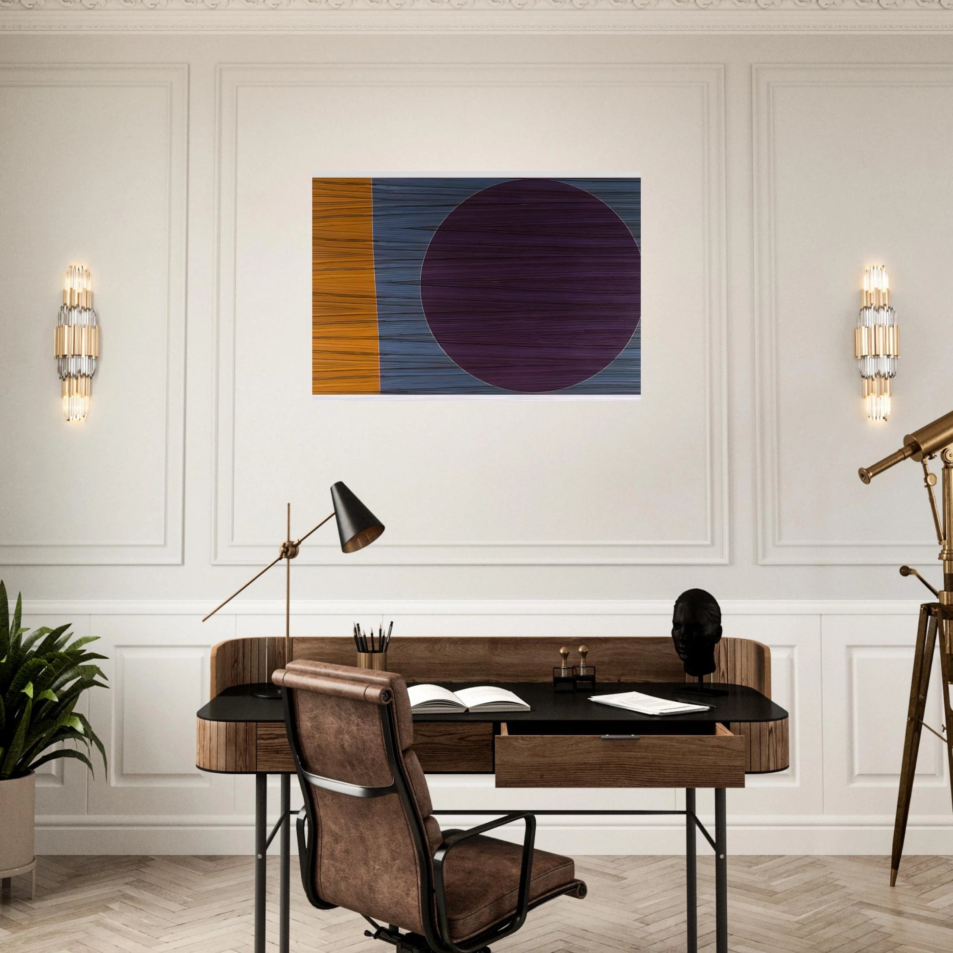 Rhinoceros 3 - Sam Gilliam Brushed Aluminum Print - 70x100 cm / 28x40 inches | Sam Gilliam Aluminum Print | Sam Gilliam Prints