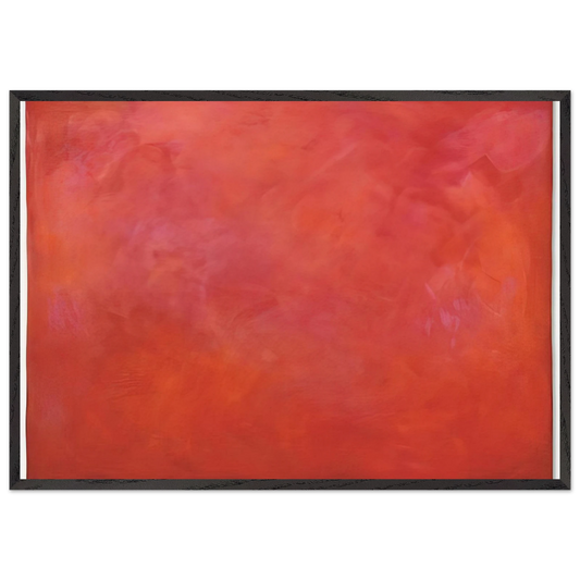 LYSIS 2003 - Gotthard Graubner 70x100 cm / 28x40 inches Framed Art Print – Black Wooden Frame