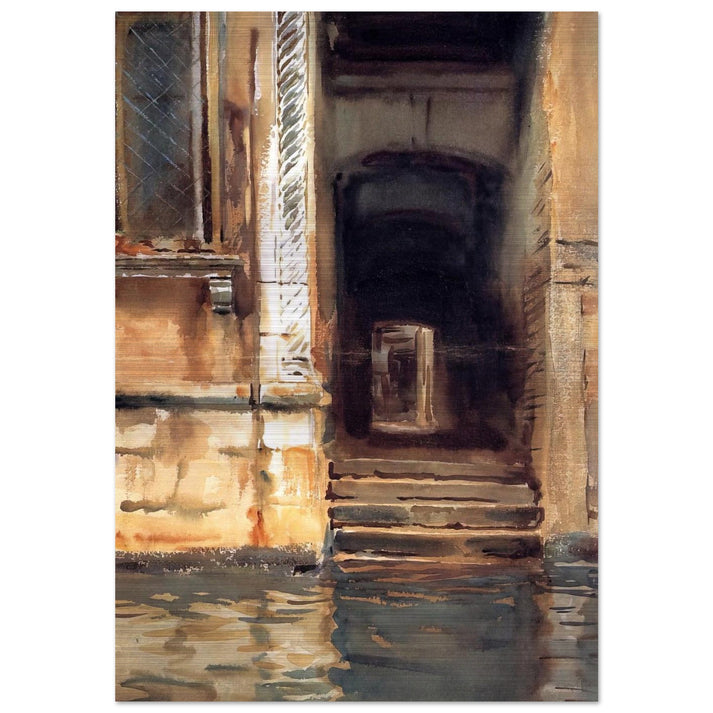 Venetian Doorway - John Singer Sargent Brushed Aluminum Print - 70x100 cm / 28x40 inches | John Singer Sargent Aluminum Print | John Singer Sargent Prints