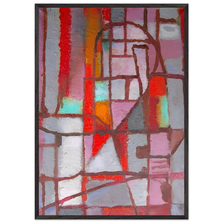 Untitled - 1946 N3 - Alfred Manessier 70x100 cm / 28x40 inches Framed Art Print – Black Wooden Frame