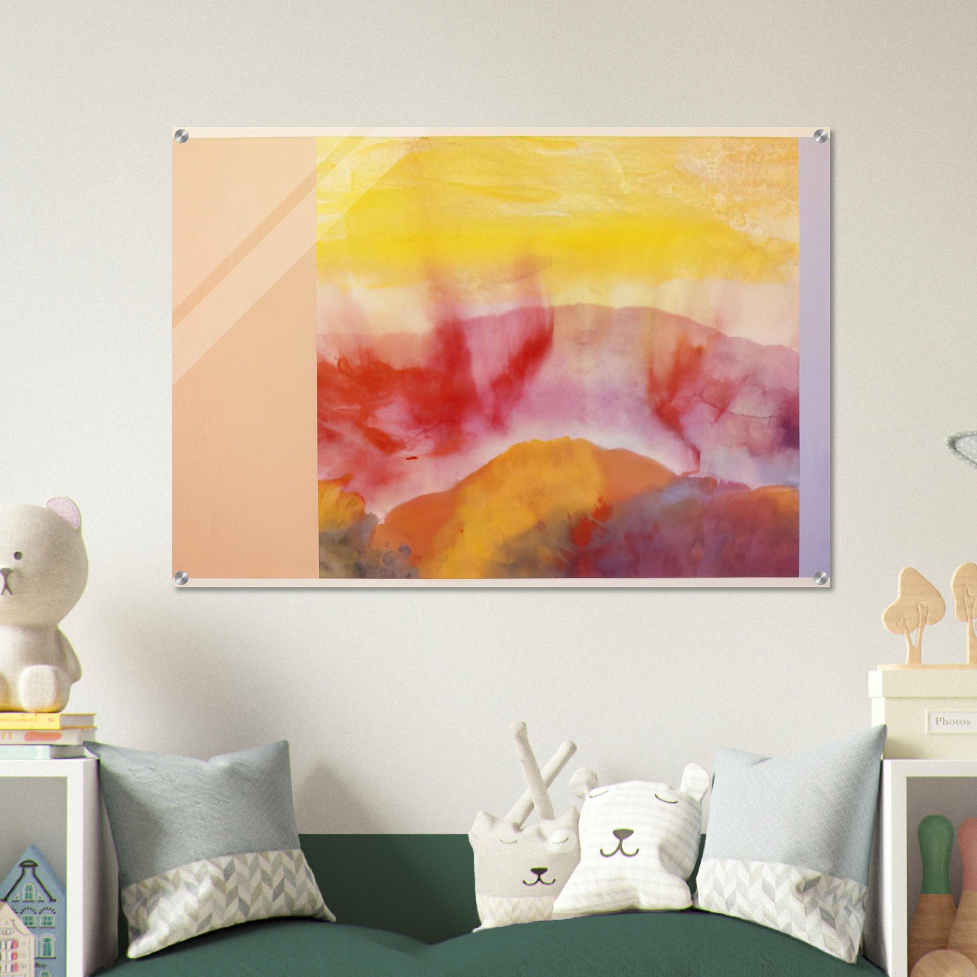 Mountain Morning - 1993 - Ronnie Landfield Acrylic Print - 70x100 cm / 28x40″ inches