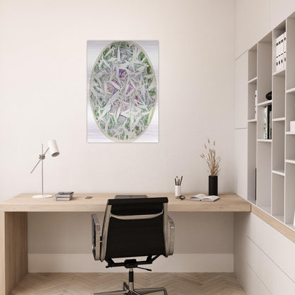 Untitled - Tachisme - Simon Hantai Brushed Aluminum Print - 70x100 cm / 28x40 inches | Simon Hantai Aluminum Print | Simon Hantai Prints