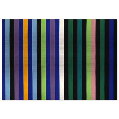 Two Part Blue - 1964 - Gene Davis Brushed Aluminum Print - 70x100 cm / 28x40 inches | Gene Davis Aluminum Print | Gene Davis Prints