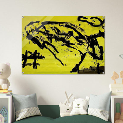 Hirschkuh - Tachisme - Emil Schumacher Acrylic Print - 70x100 cm / 28x40″ inches
