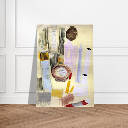 Untitled  Beauty Products  - Andy Warhol Brushed Aluminum Print - 70x100 cm / 28x40 inches | Andy Warhol Aluminum Print | Andy Warhol Prints