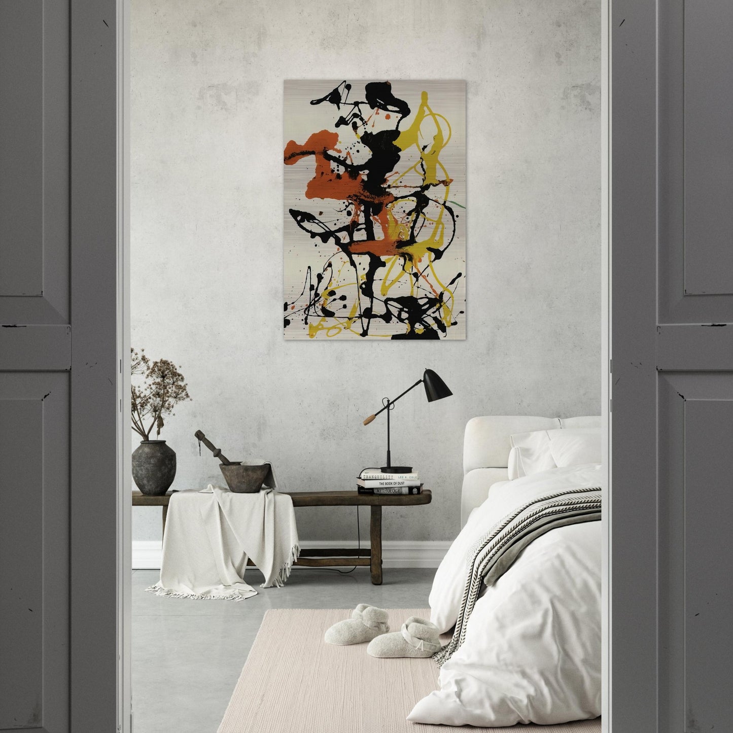 NUMBER 26 1949 - Jackson Pollock Brushed Aluminum Print - 70x100 cm / 28x40 inches | Jackson Pollock Aluminum Print | Jackson Pollock Prints