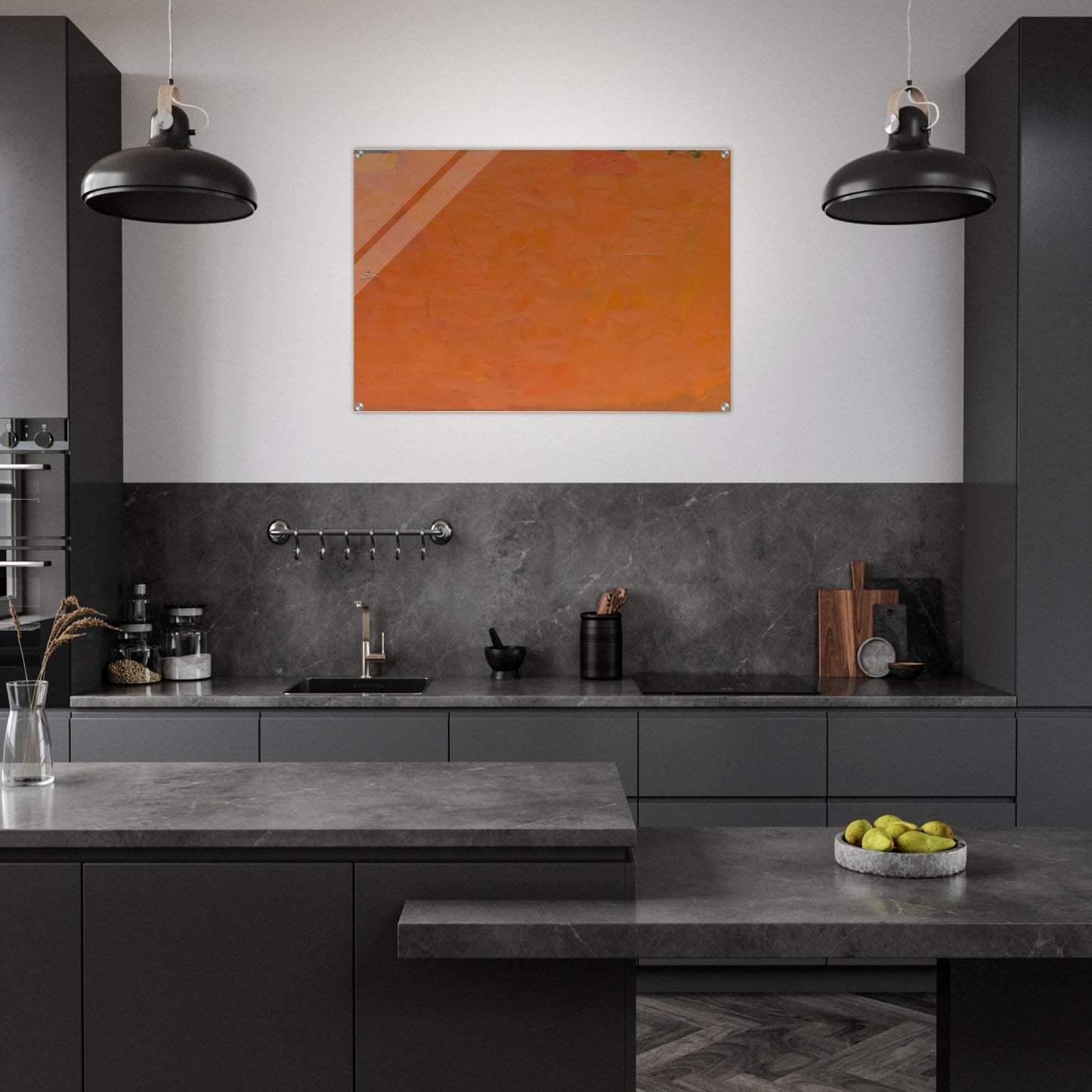Untitled Orange Painting - Robert Ryman Acrylic Print - 70x100 cm / 28x40″ inches | Robert Ryman Wall Art | Robert Ryman Prints