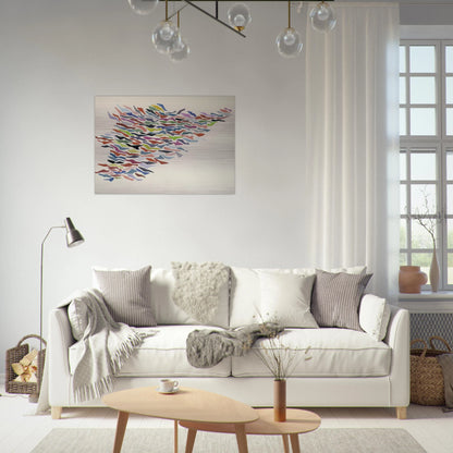Variables with Color - Post-Painterly Abstraction - Robert Goodnough Brushed Aluminum Print - 70x100 cm / 28x40 inches | Robert Goodnough Aluminum Print | Robert Goodnough Prints