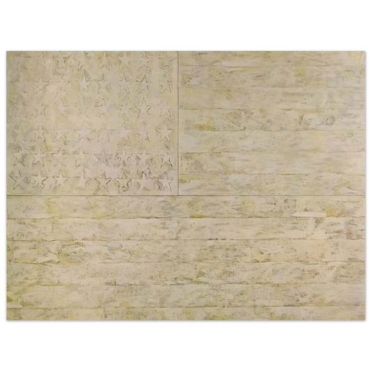 Jasper Johns - WHITE FLAG  75x100 cm / 30x40inches Fine Art Poster