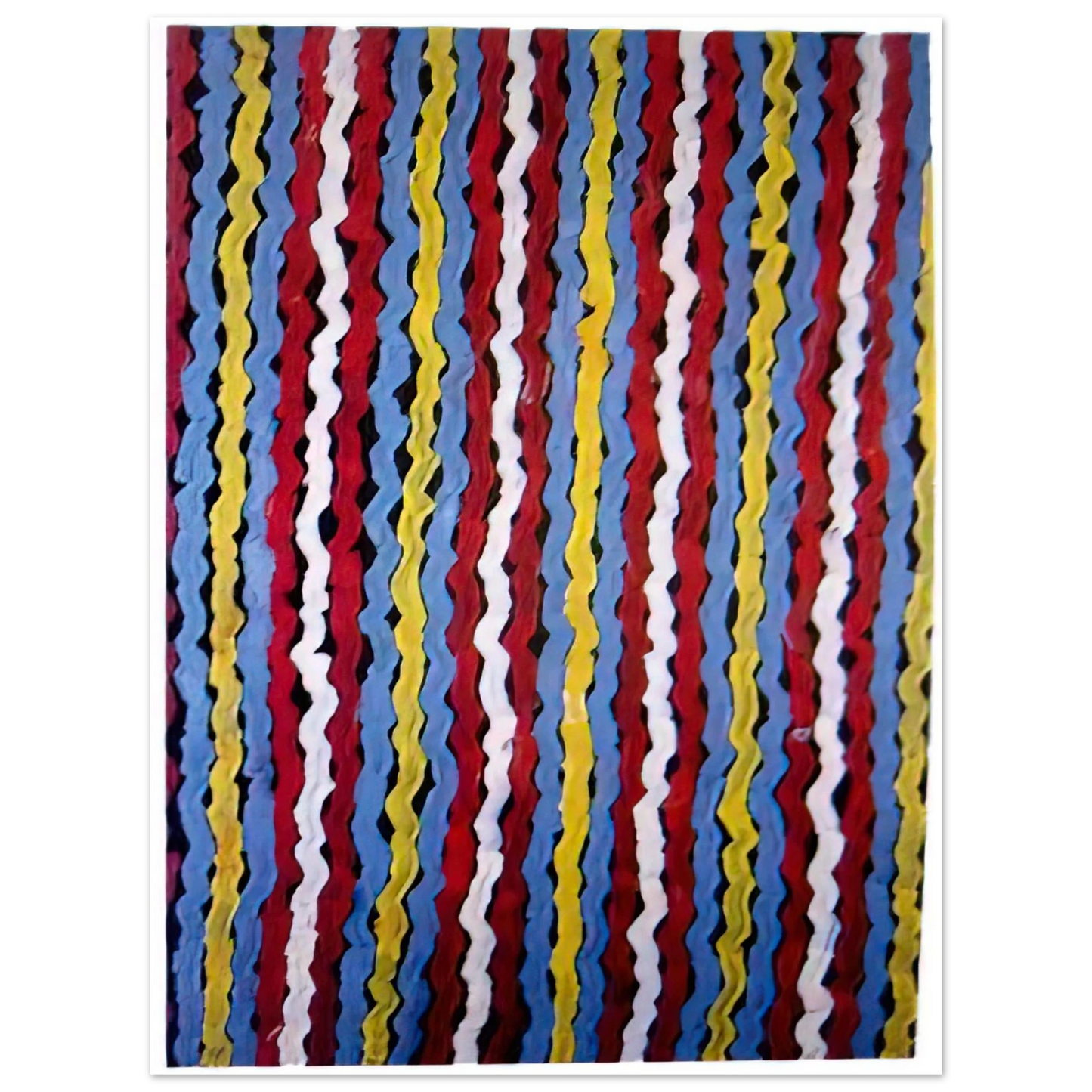 Clifford Possum Tjapaltjarri - Spear Dreaming - Native Art  75x100 cm / 30x40inches Fine Art Poster