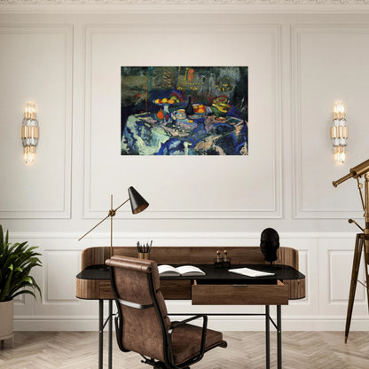 STILL LIFE WITH VASE BOTTLE AND FRUIT - Henri Matisse Brushed Aluminum Print - 70x100 cm / 28x40 inches | Henri Matisse Aluminum Print | Henri Matisse Prints