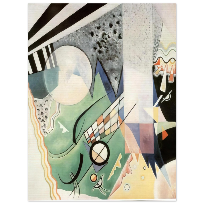 Wassily Kandinsky - GREEN COMPOSITION 1923  75x100 cm / 30x40inches Fine Art Poster
