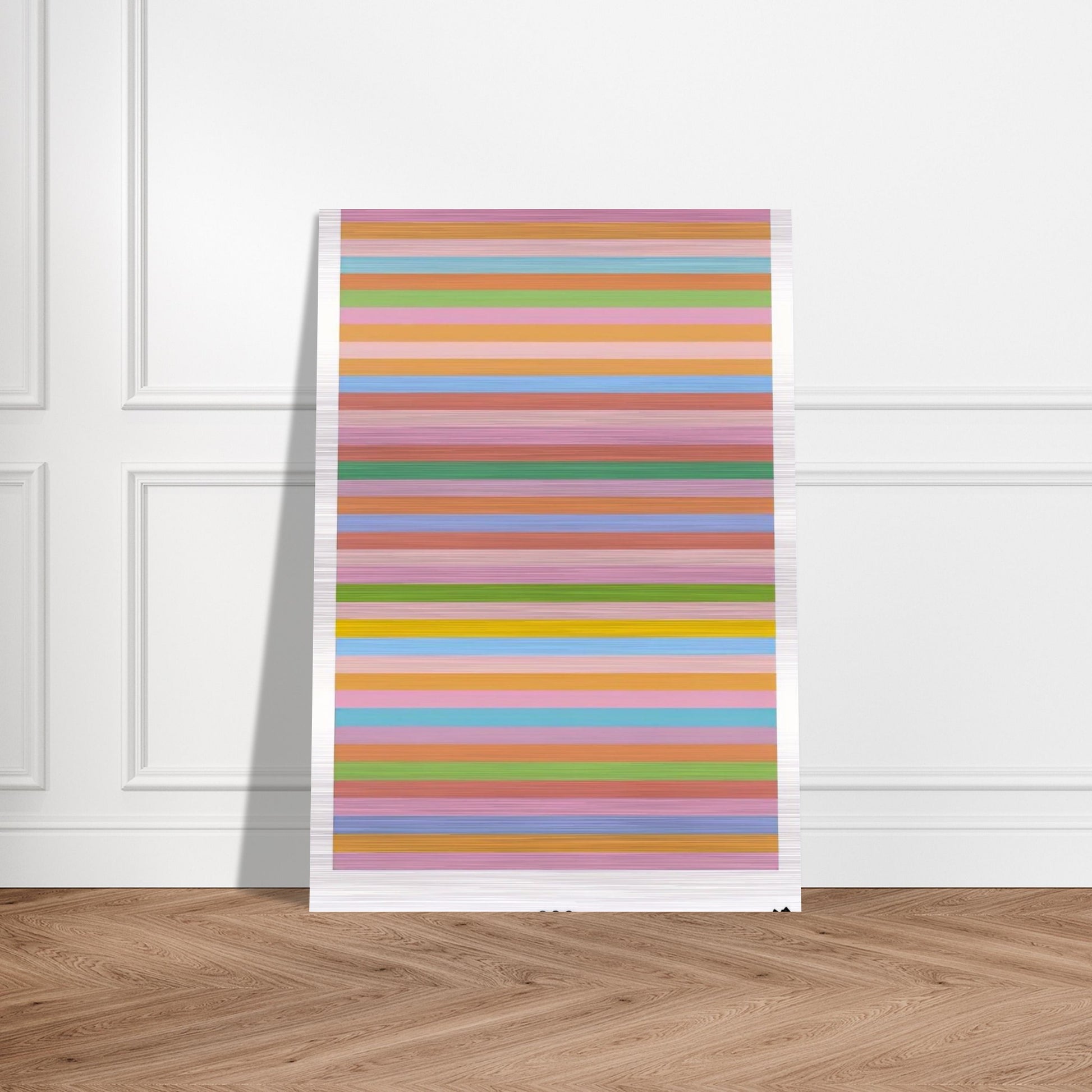 ROSE ROSE LONDON 2012 OLYMPIC GAMES POSTER 2012 - Bridget Riley Brushed Aluminum Print - 70x100 cm / 28x40 inches | Bridget Riley Aluminum Print | Bridget Riley Prints