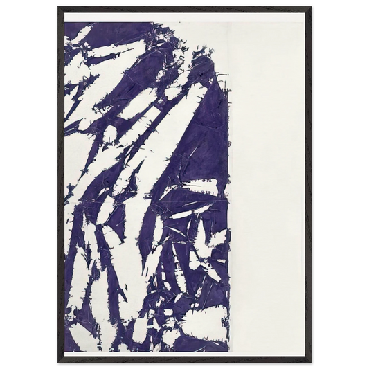 Laissee - 1995 - Simon Hantai 70x100 cm / 28x40 inches Framed Art Print – Black Wooden Frame