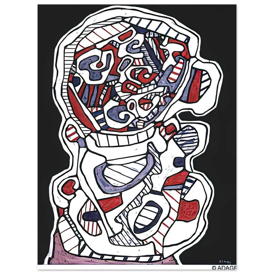 Jean Dubuffet - TEA VII  75x100 cm / 30x40inches Fine Art Poster