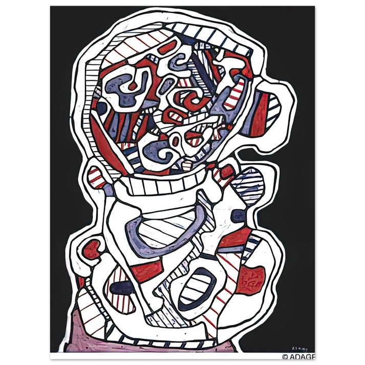 Jean Dubuffet - TEA VII  75x100 cm / 30x40inches Fine Art Poster