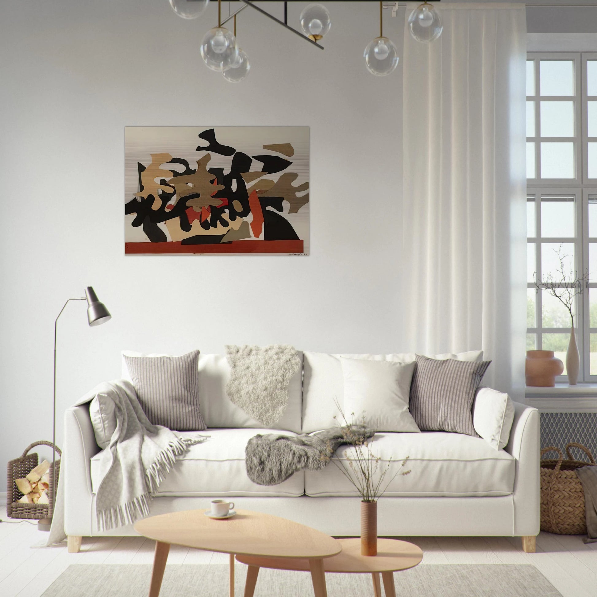 Red Boat - 1964 - Robert Goodnough Brushed Aluminum Print - 70x100 cm / 28x40 inches | Robert Goodnough Aluminum Print | Robert Goodnough Prints