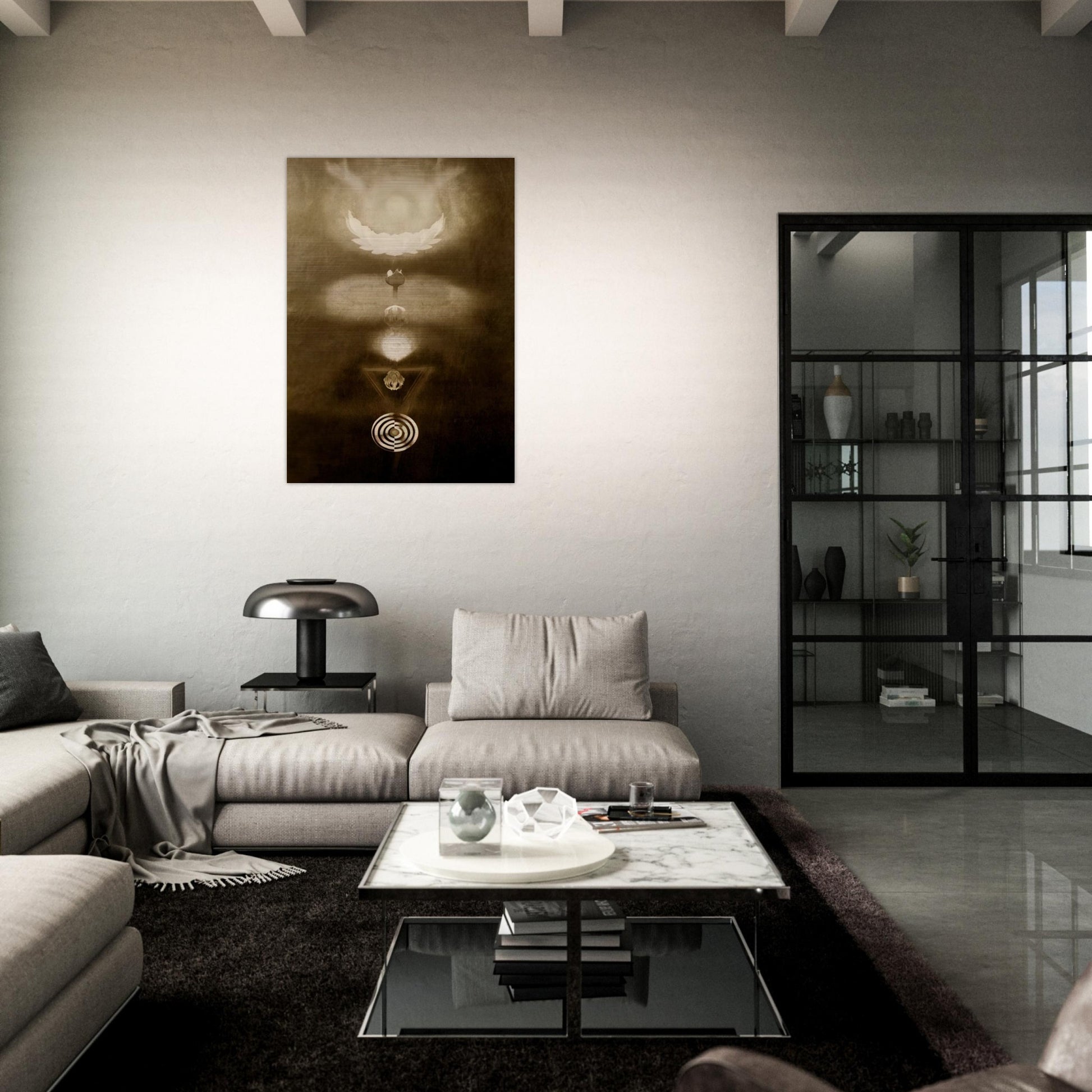 Kundalini - Expressionism - Morris Graves Brushed Aluminum Print - 70x100 cm / 28x40 inches | Morris Graves Aluminum Print | Morris Graves Prints