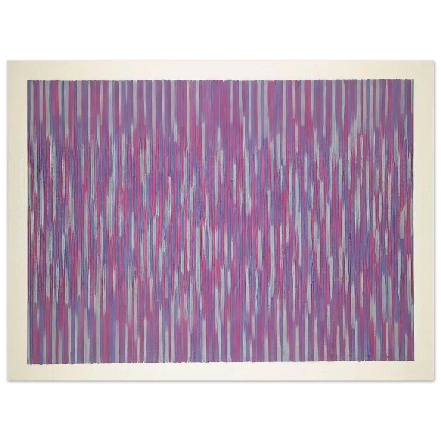 Gene Davis - Red Picnic - 1984  75x100 cm / 30x40inches Fine Art Poster